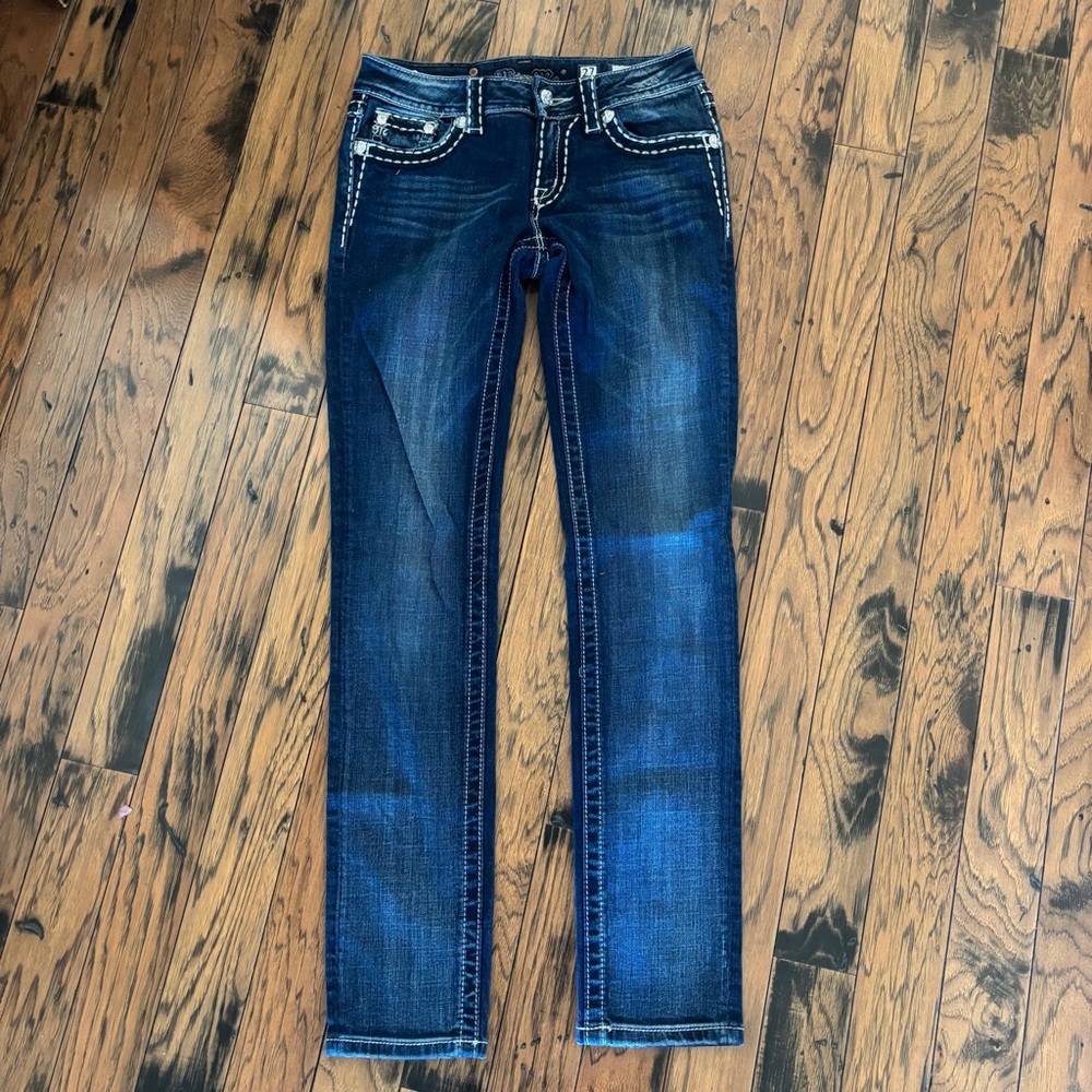 Miss Me Dark Blue Skinny Jeans